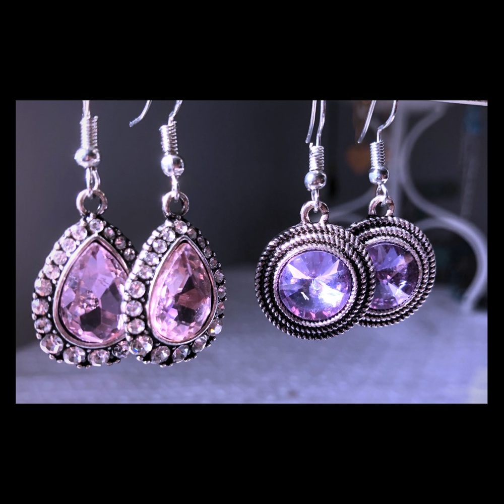 Brand NEW 3 For $18 - Crystal Drop Earrings